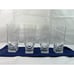 Set of 4 Bormioli Rocco Brillante Double Old Fashioned Water Glasses 6 1/2x 3