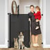 48 Extra Tall Retractable Pet Dog Cat Baby Gate 55 Wide One-Handed Operation