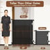 48 Extra Tall Retractable Pet Dog Cat Baby Gate 55 Wide One-Handed Operation