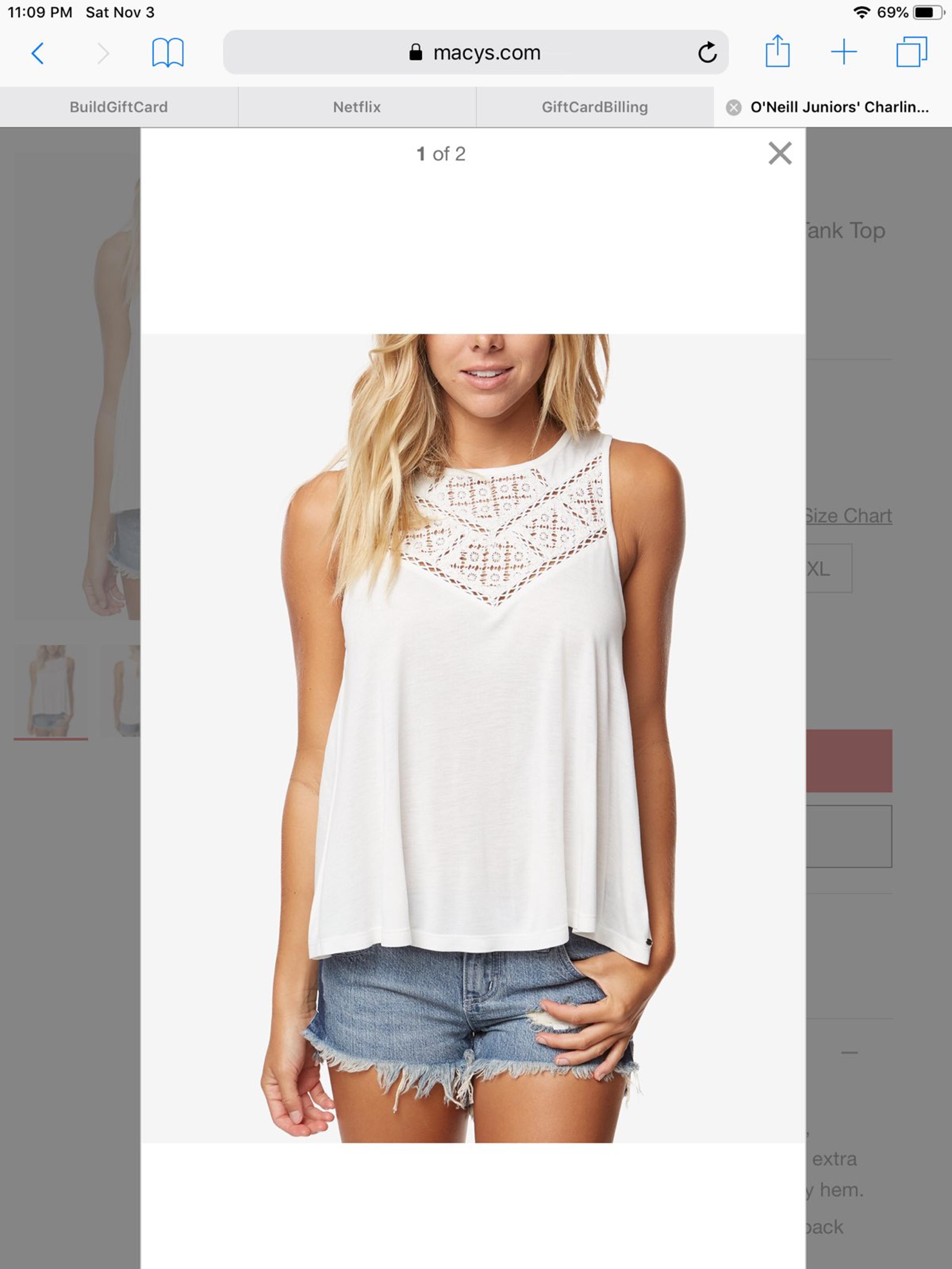 O’Neil White Tank Top