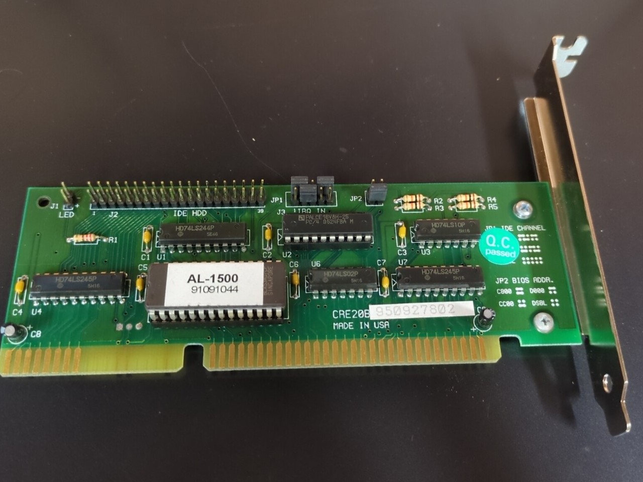 CRE20B10 AL-1500 ISA IDE Hard Drive Controller Card NOS