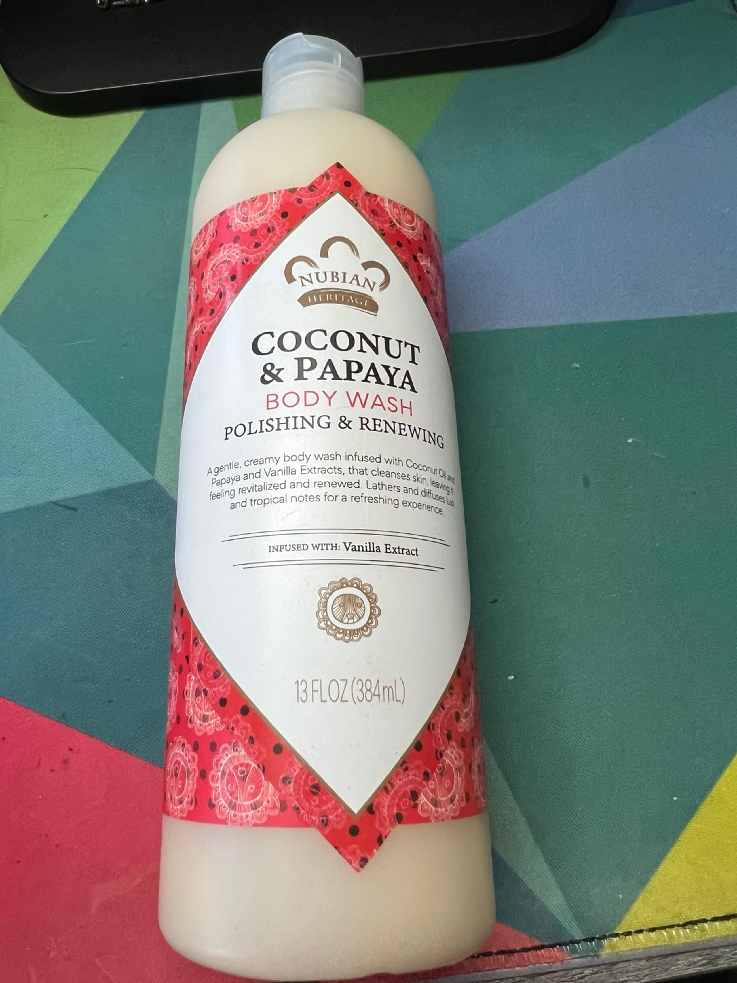 Nubian Heritage Body Wash (Coconut & Papaya)