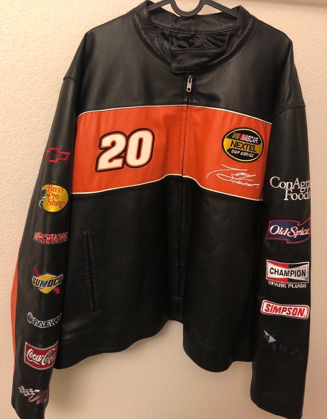Nascar wilsons leather Jacket sz XL EUC