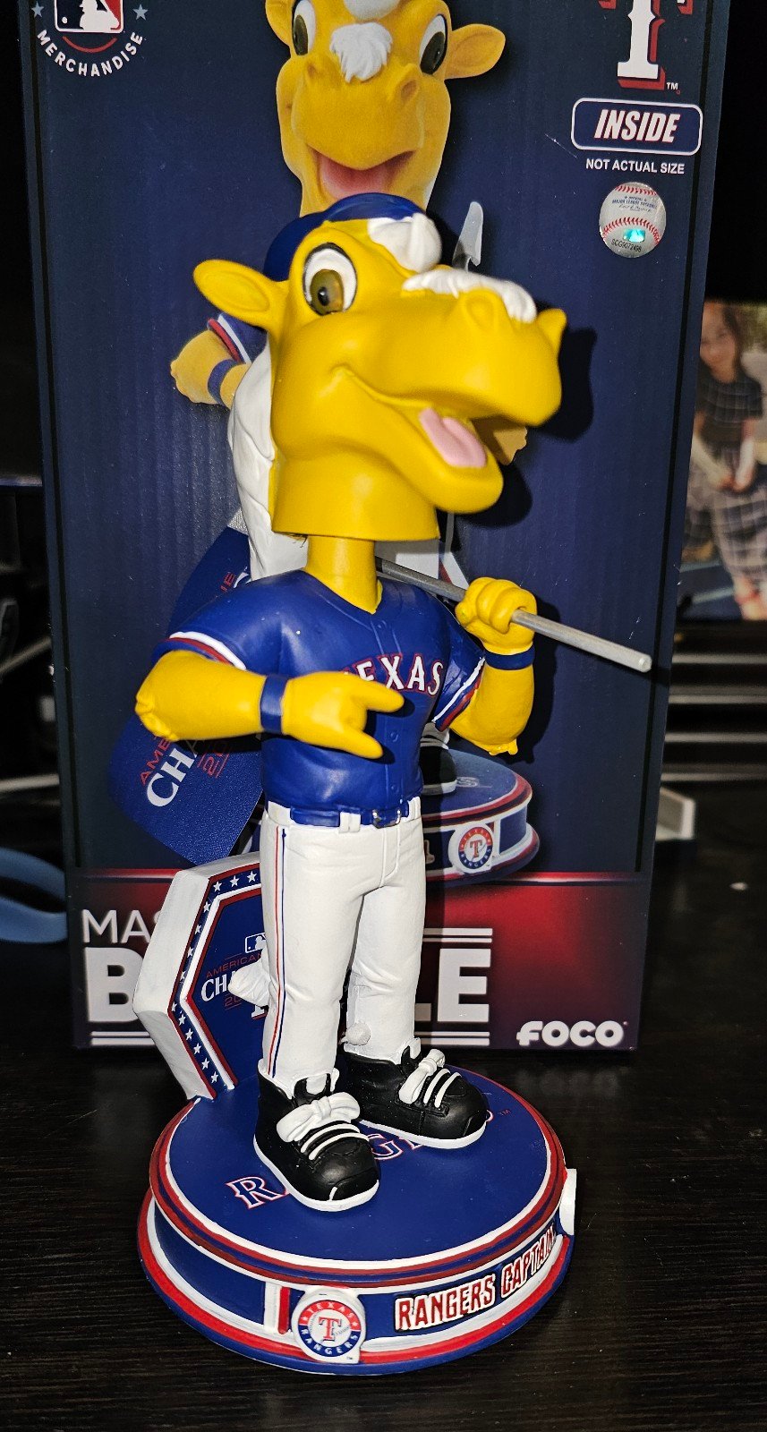 Texas Rangers Captain 2023 ALCS Championship Bobblehead