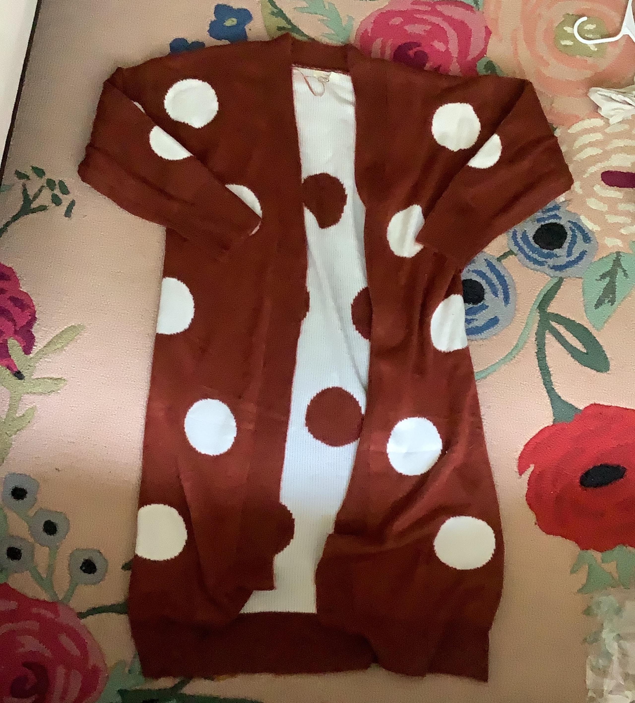 Long Polka Dot women’s sweater