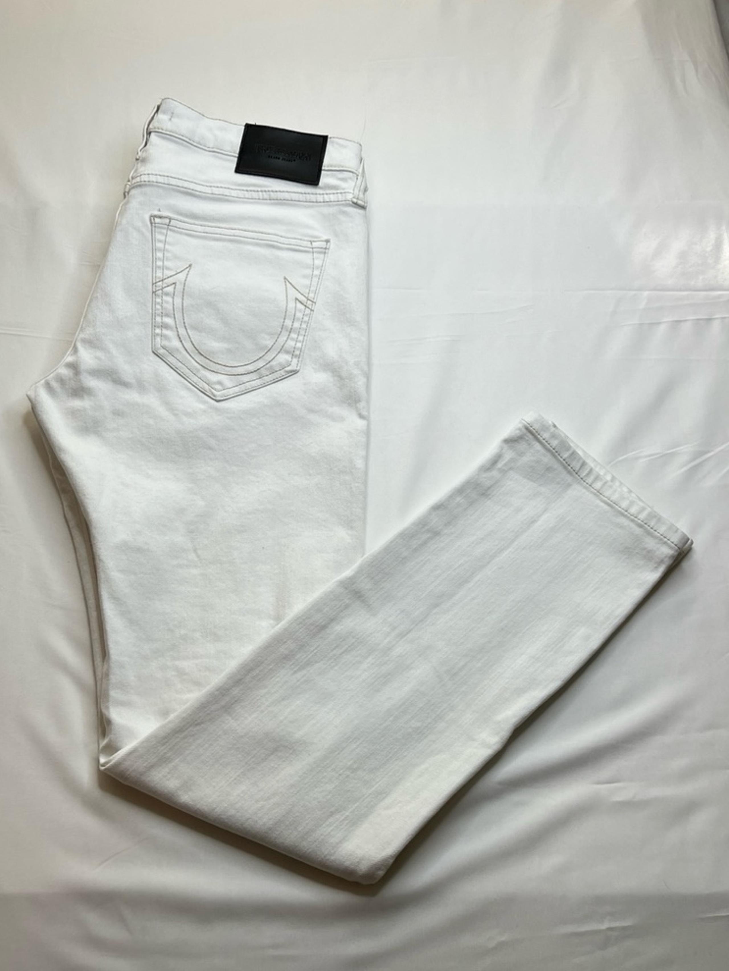 True Religion White Mens Straight Leg Jeans Sz 30