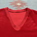 Vintage 70s 80s long sleeve shirt velour red soft comfy cotton boxy adult small