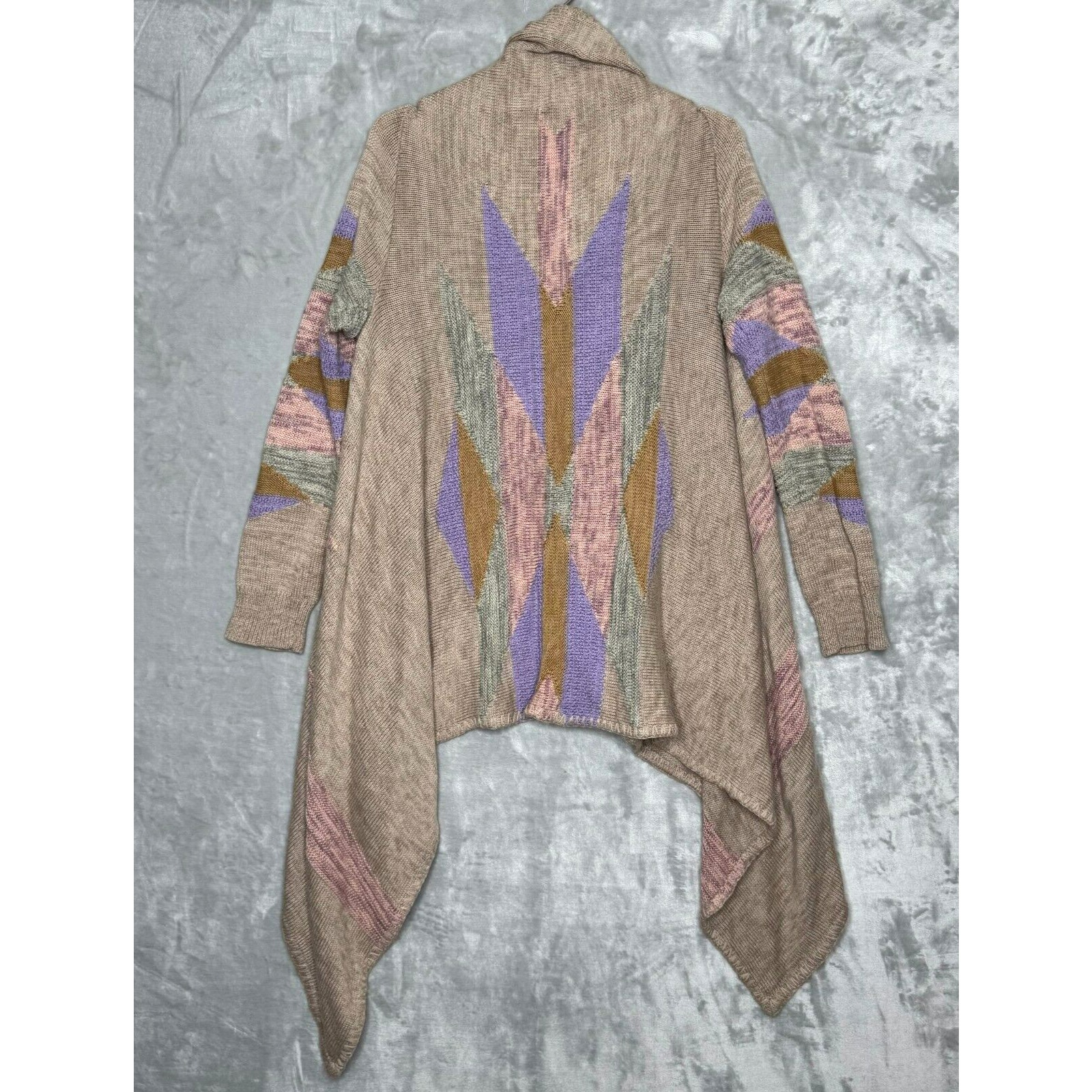 LLauren Ralph Lauren Sweater Womens L/XL Cardigan Aztec Western Cotton Wool