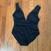 Andie Swim The Medium Coverage Mykonos One Piece Swimsuit Black size XS NWT