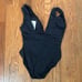 Andie Swim The Medium Coverage Mykonos One Piece Swimsuit Black size XS NWT