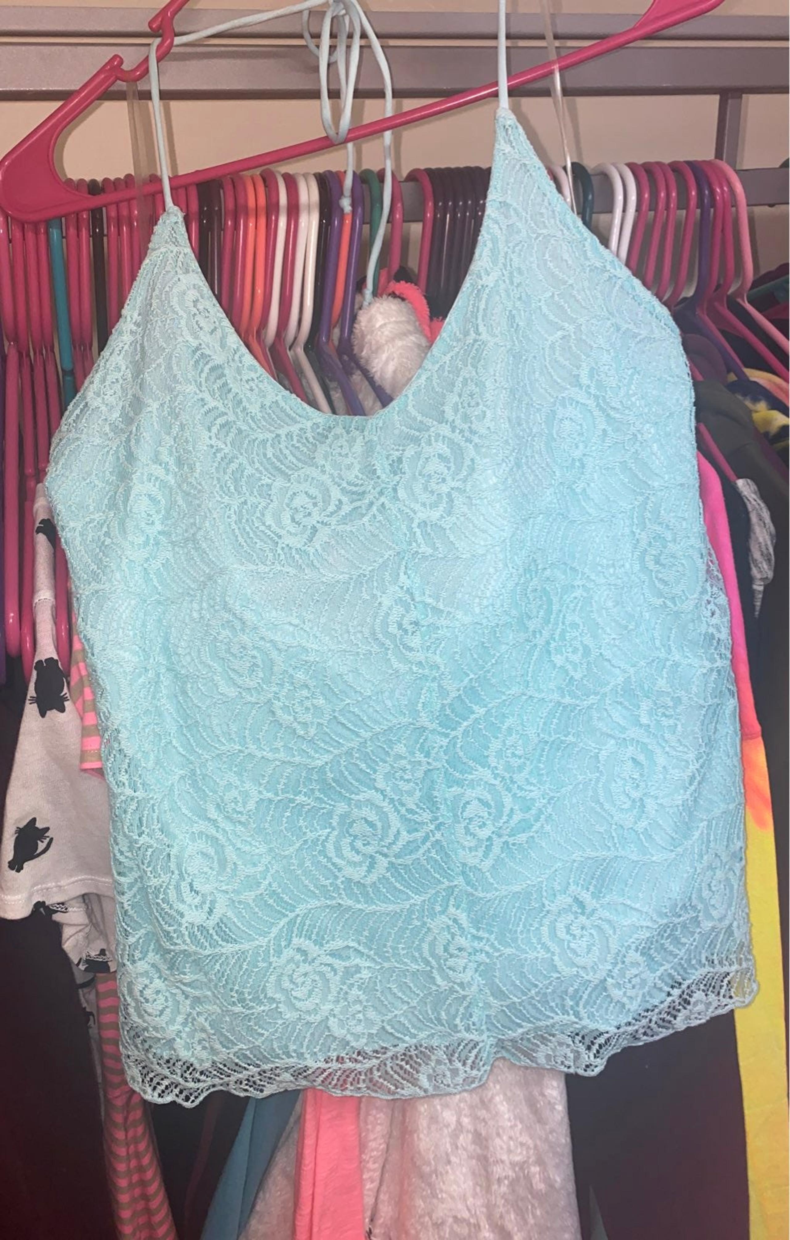 Lace halter top