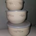 Pfaltzgraff 3 piece set metal enamael mixing bowls
