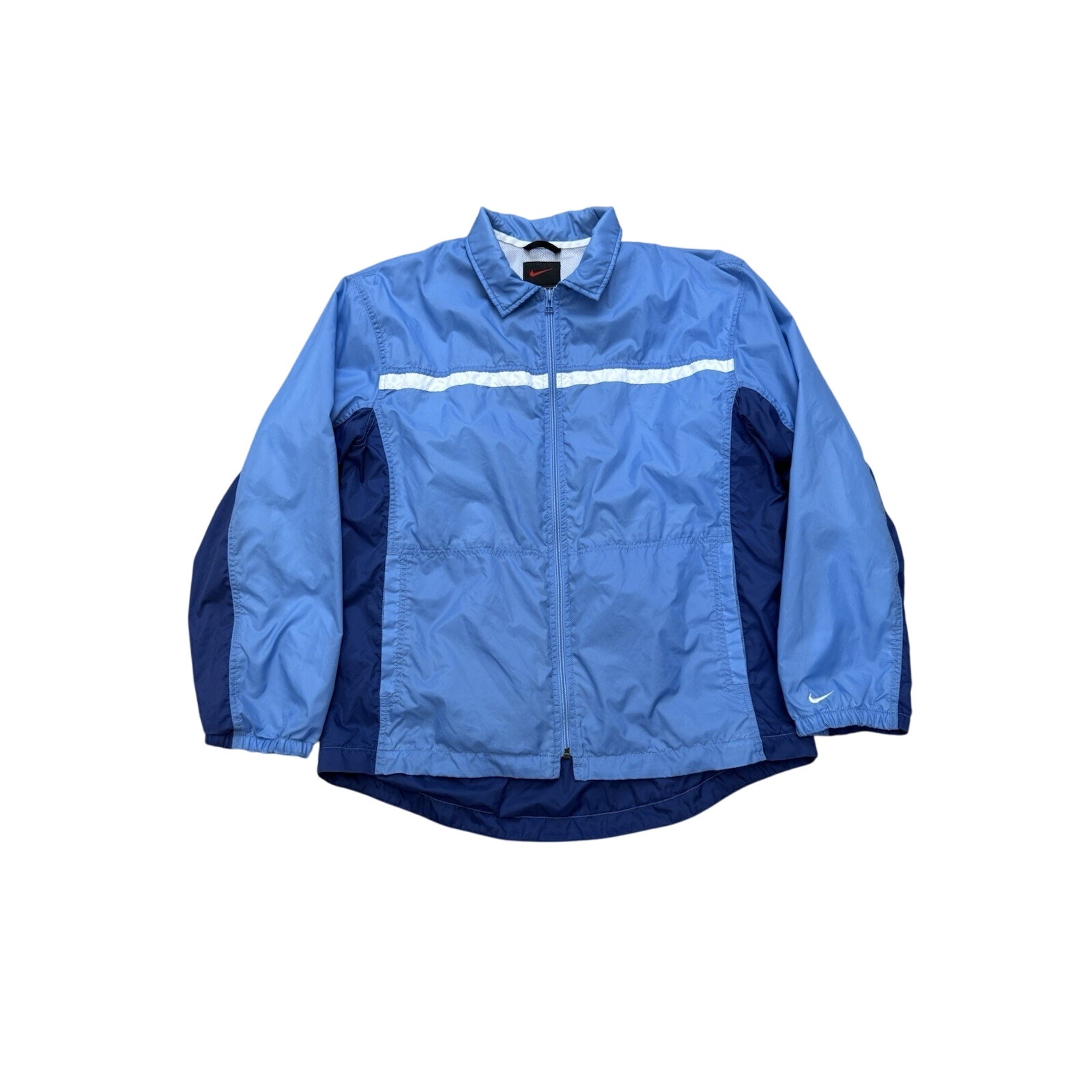 Vintage NOS 90s Nike Full Zip Windbreaker Blue/Navy Size M