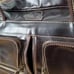 Vintage Brown Leather 16‘’ Laptop Briefcase Handbags Black Professional Briefcas