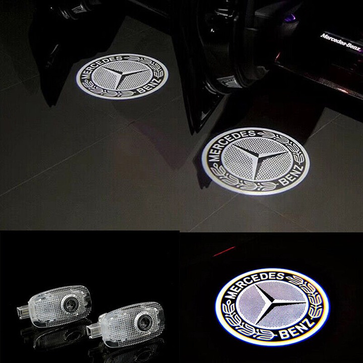 Car Door HD LED Projector Door Light Puddle Light fit W221 S Class (2006–2013)