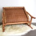 Vintage wicker bamboo bent wood magazine rack boho decor modern farmhouse