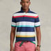 NWT POLO RALPH LAUREN CLASSIC FIT Multicolor Striped Mesh Polo Shirt Size S