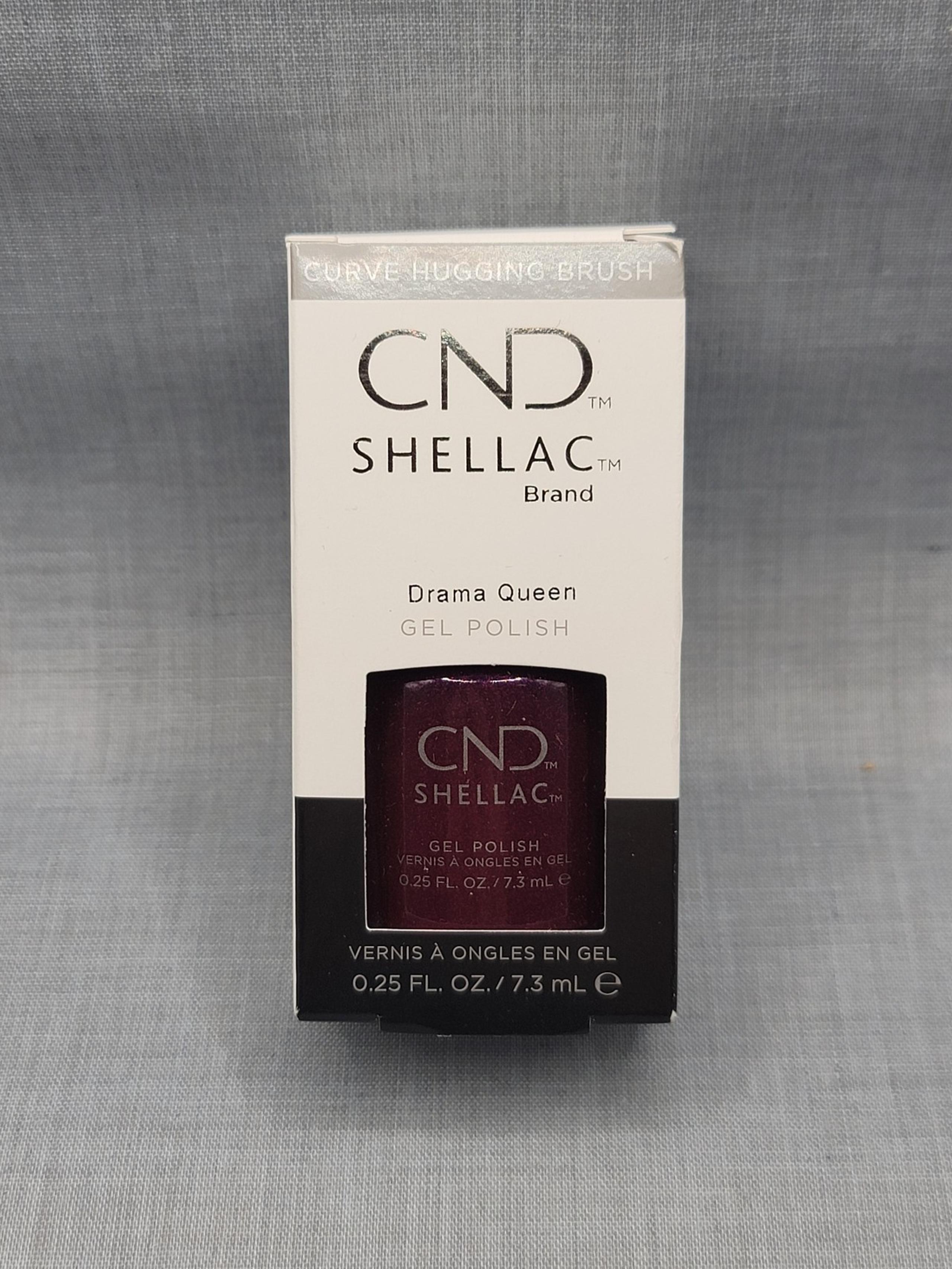 CND Shellac Brand Gel Nail Polish Color Drama Queen 0.25 Fl. Oz. New in box.