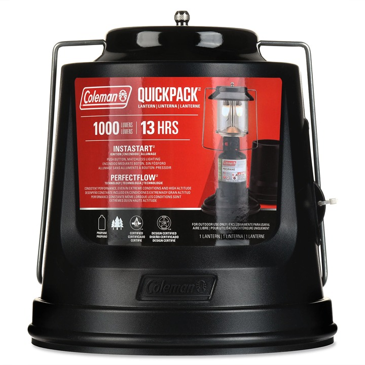 810 Lumen 2-Mantle Quickpack Fuel Lantern With Case- aa