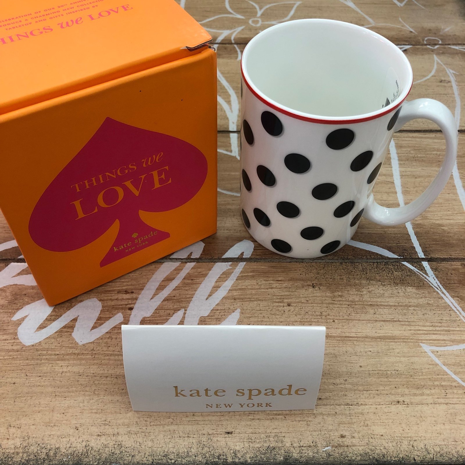 New Lenox Kate Spade Things We Love Spots Mug