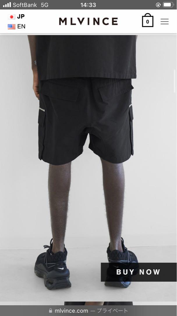 NYLON CARGO SHORTS - BLACK - MLVINCE