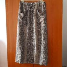 Snakeskin Print Maxi Skirt Size S