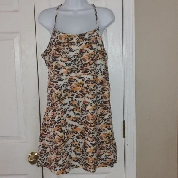 CALIA Performance Dress New Animal Unbleached Sz L NWT