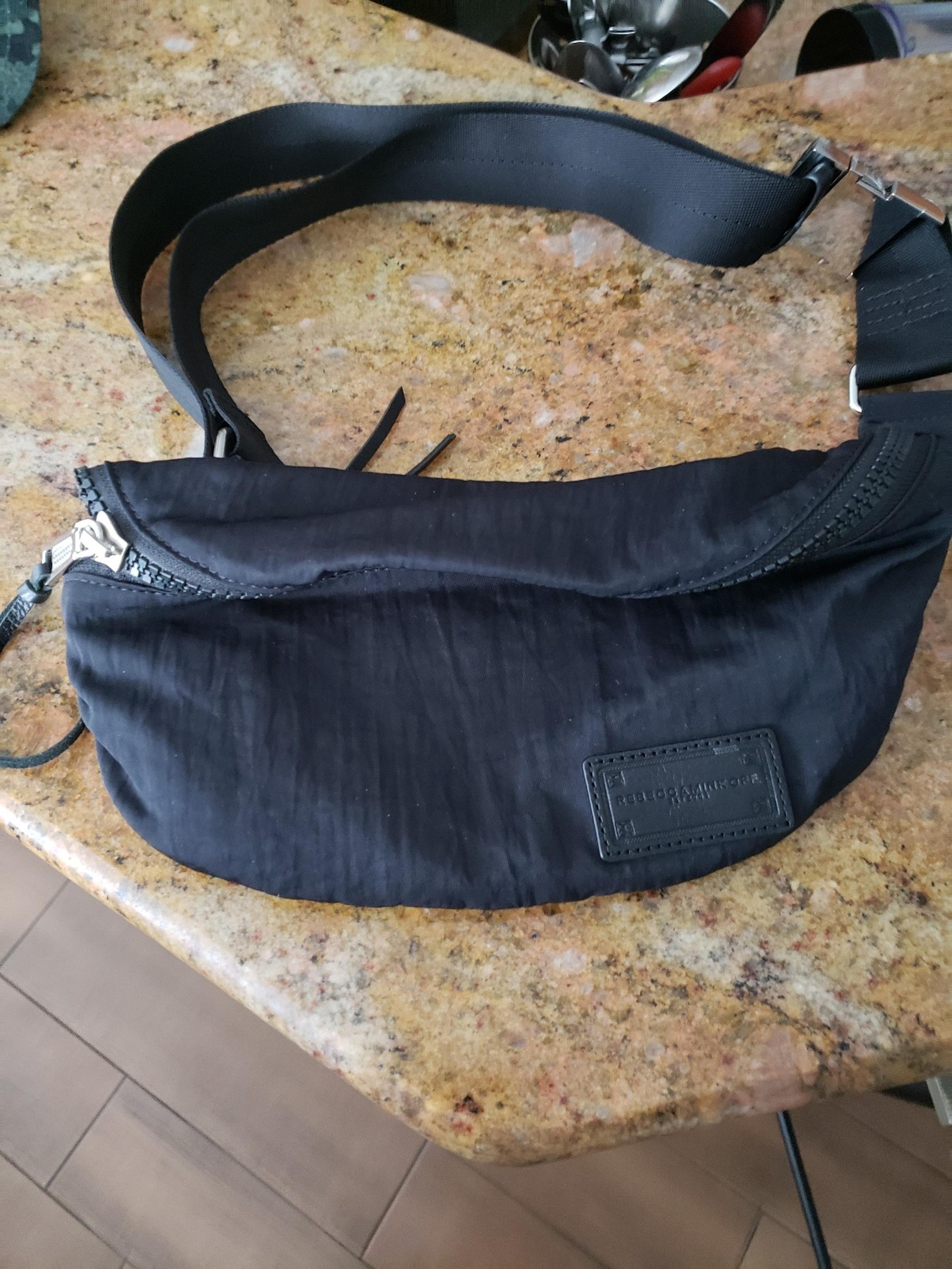 Rebecca minkoff Black nylon fanny pack belt bag