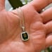 The Emerald Stunner Pendant Necklace in 925 silver