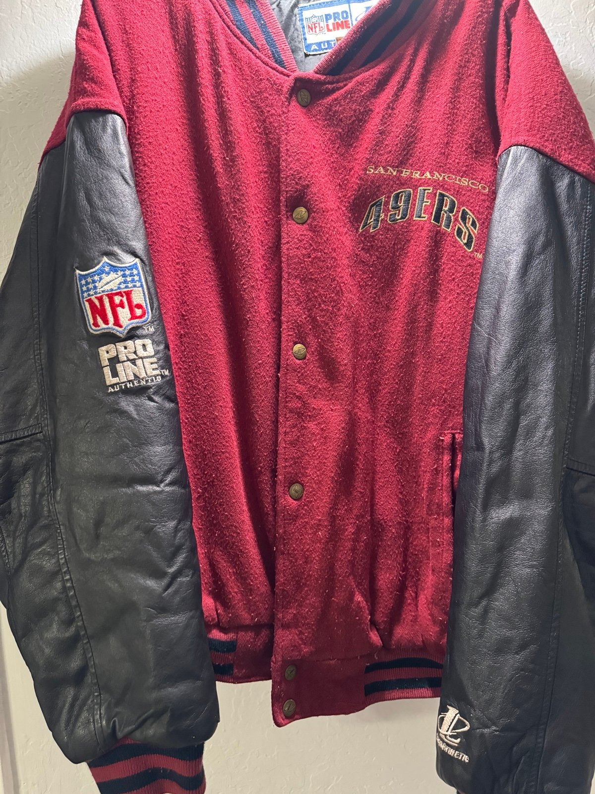 49ers pro line vintage jacket
