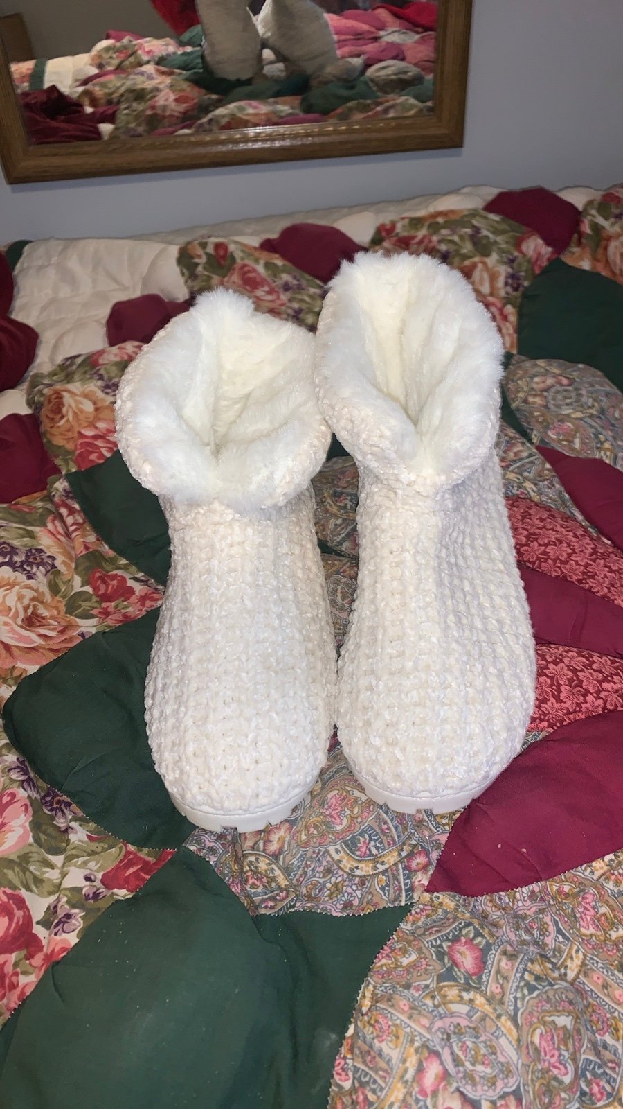 Y2K white soft boots y2k