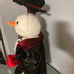 Gemmy Mr Snow Business Spinning Snowflake Snowman