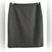 J Crew # 2 Pencil Gray Double Serge Wool Tweed Skirt | Size 12