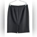 J Crew # 2 Pencil Gray Double Serge Wool Tweed Skirt | Size 12