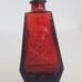Vintage Wheaton NJ Red Miniature Red Skull Cross Bones Poison RIP Glass Bottle