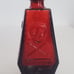 Vintage Wheaton NJ Red Miniature Red Skull Cross Bones Poison RIP Glass Bottle