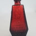 Vintage Wheaton NJ Red Miniature Red Skull Cross Bones Poison RIP Glass Bottle