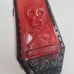 Vintage Wheaton NJ Red Miniature Red Skull Cross Bones Poison RIP Glass Bottle