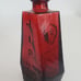 Vintage Wheaton NJ Red Miniature Red Skull Cross Bones Poison RIP Glass Bottle