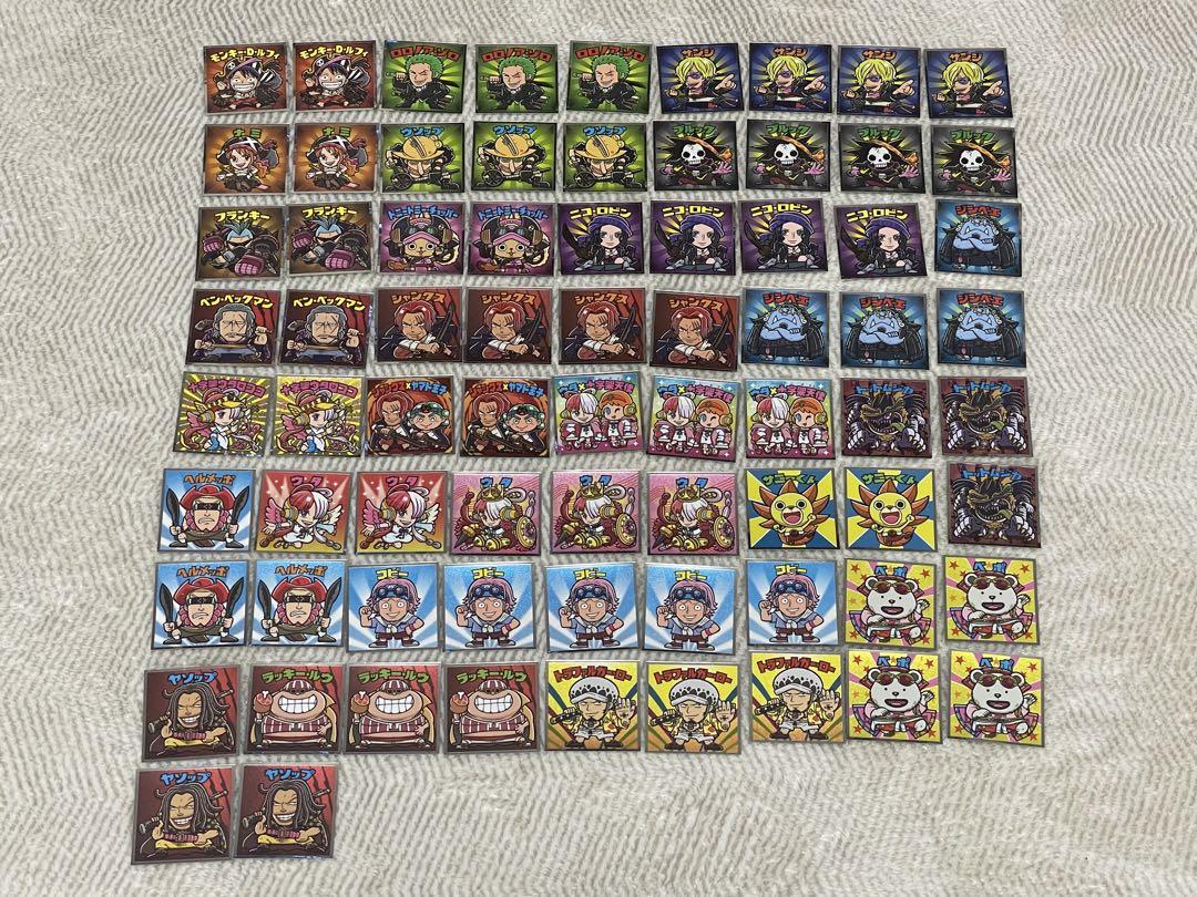 【Used】ONE PIECE Bikkuriman Stickers & Goods Lot