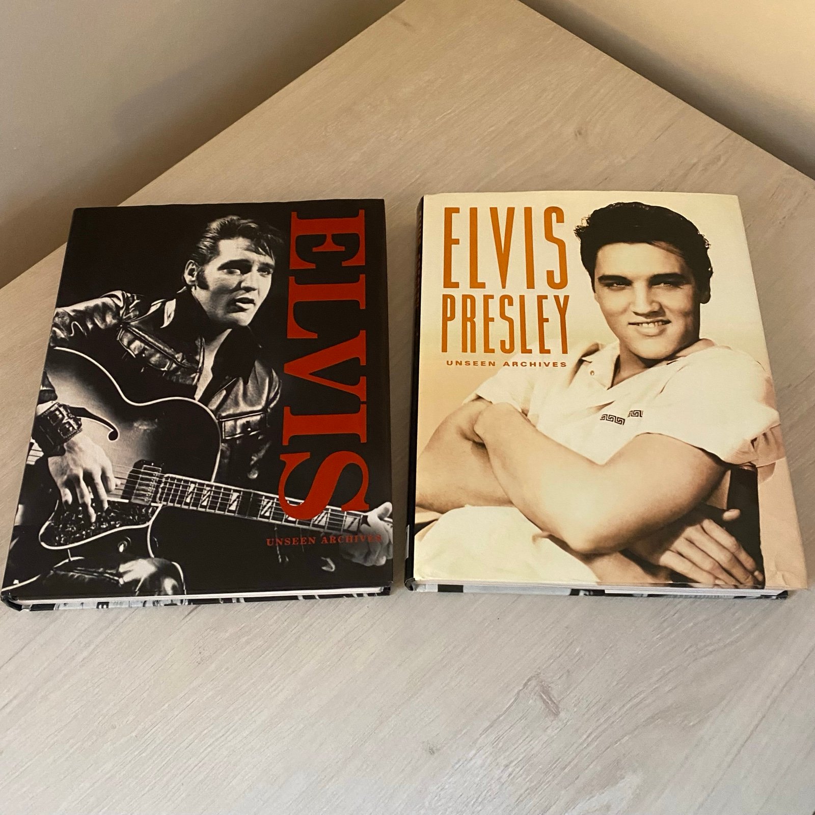 Lot of Two (2) Elvis Presley Unseen Archives HB Parragon 2006 & 2010 Good Shape
