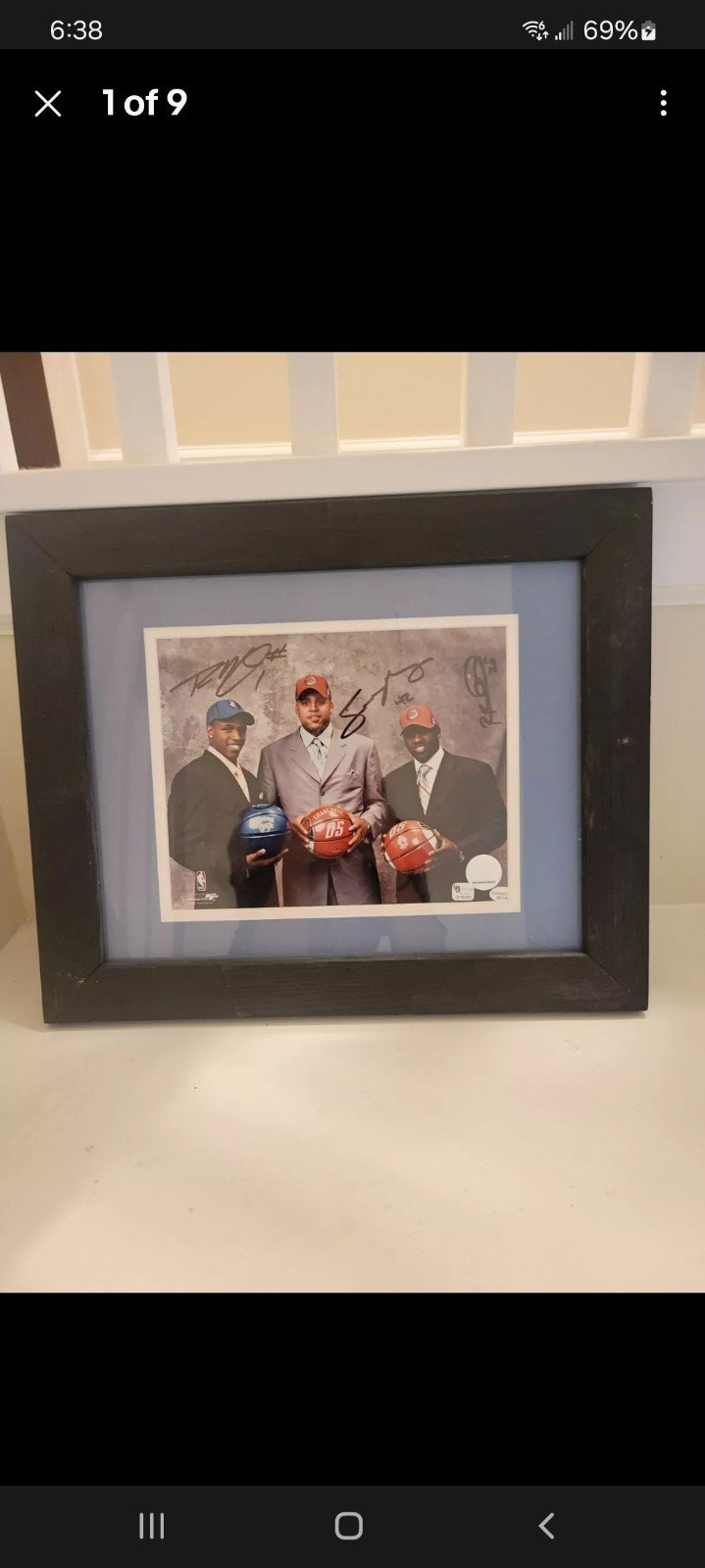 SEAN MAY RASHAD McCANTS RAY FELTON 3X Signed 8x10 Photo UNC Tarheels Basketball
