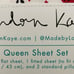 London Kaye Valentine Queen Sheet Set - Ladybug and Hearts