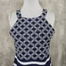 Southern Tide Womens L Navy White Striped Aline Halter Beach Nautical Dress