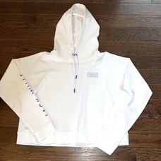 Jack Wills Sporting Goods Cropped White Hoodie Size 10 Women’s