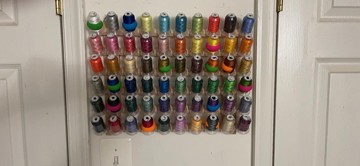 63 Brother Colors Polyester Embroidery Machine Thread Kit 500M