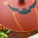 Vintage Halloween Peterboro Jack O Lantern Signed Wood Basket with Lid and Liner