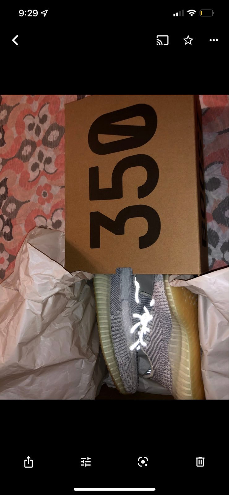 Adidas YEEZY BOOST 350 V2 Yeshaya (non reflective) US MEN SIZE 7 LIKE NEW