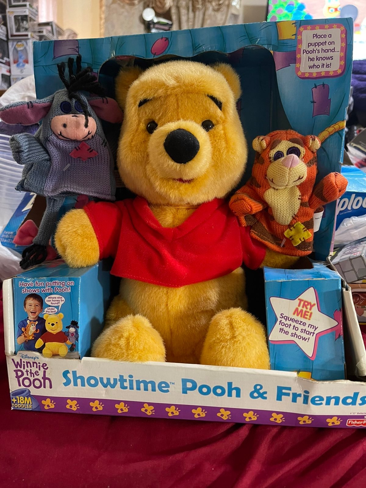RARE! 2000 Fisher Price Winnie The Pooh Showtime Pooh And Friends Tigger Hand.