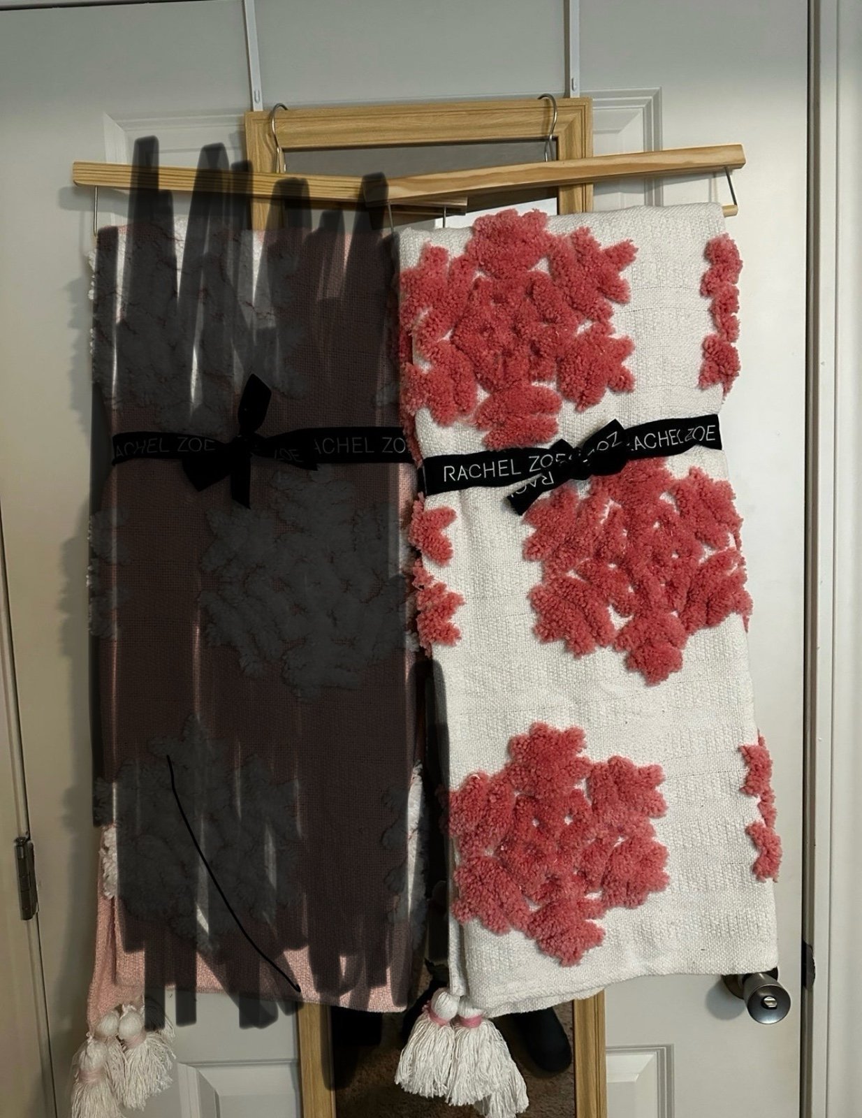Rachel Zoe Pink Snowflake Blanket